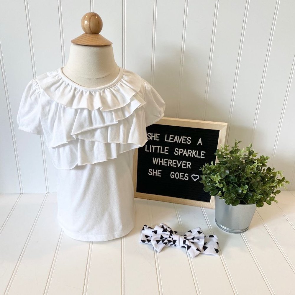 ❤️Girls Cherokee Ruffle Top, size 5T